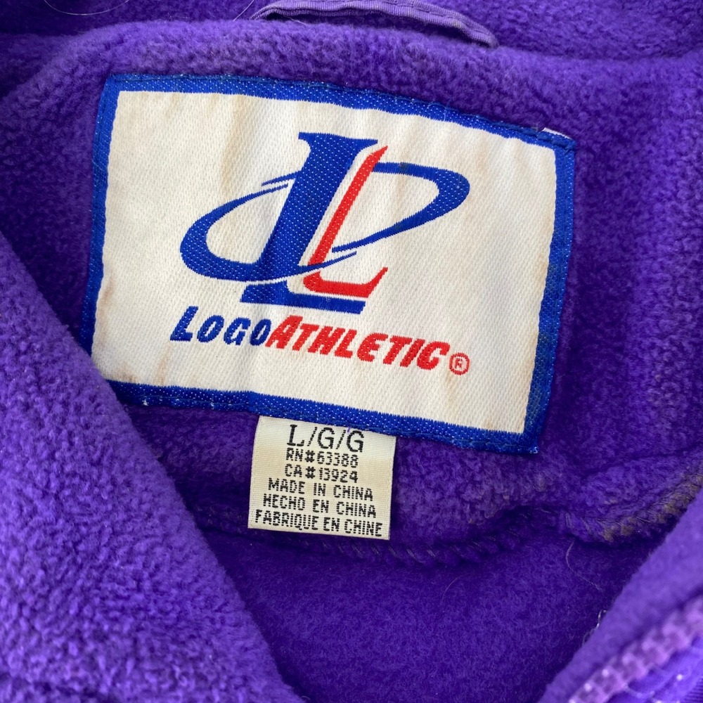 Logo Athletic Kansas State Wildcats Fleece Pullover Sweatshirt Men's‎ L Purple - Picture 4 of 4